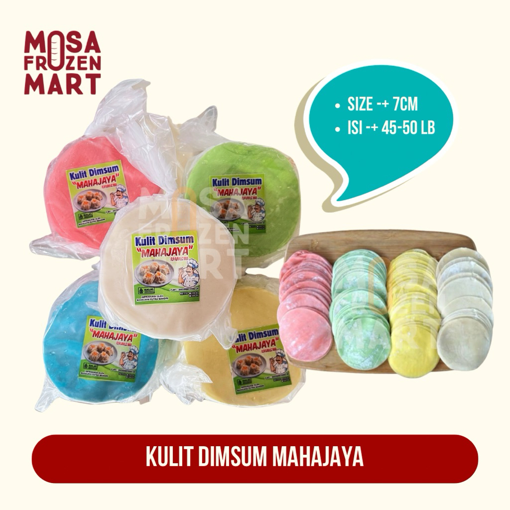 

Mahajaya Kulit Dimsum Warna Warni 1 Bal Isi 20 Pack (4 Putih, 4 Biru, 4 Hijau, 4 Kuning, 4 Pink)