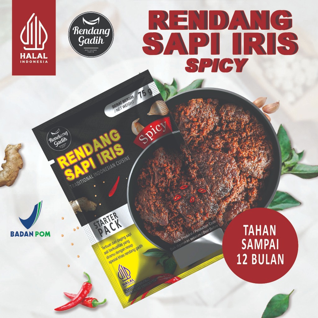 

PAGAMART RENDANG GADIH - STARTER PACK RENDANG SAPI IRIS 75 G