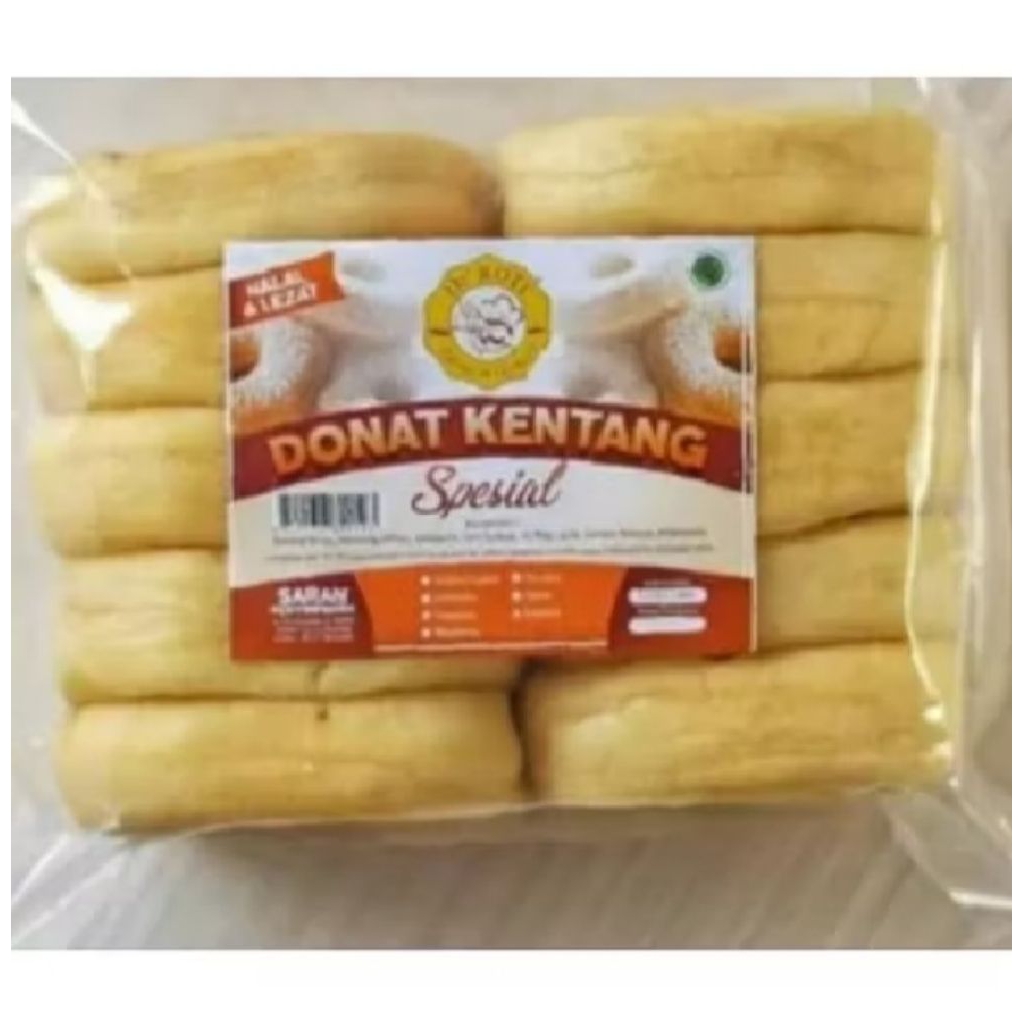 

Donat kentang frozen spesial toping gula halus dan coklat isi 10 pcs (tahan suhu ruangan 3 hari)