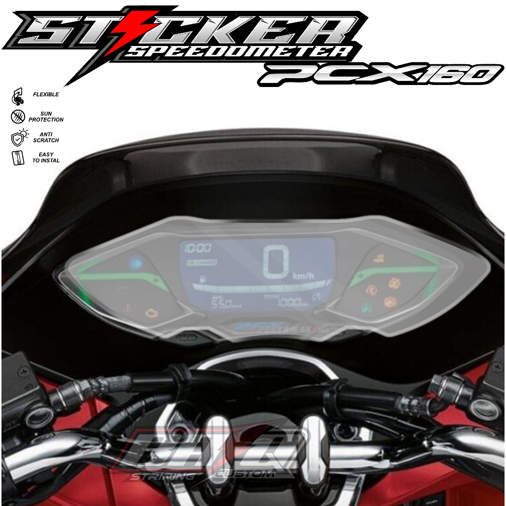 STICKER PELINDUNG SPIDO / SPEEDOMETER PCX 160 - STICKER ANTI GORES SPEEDOMETER PCX 160 POLOS