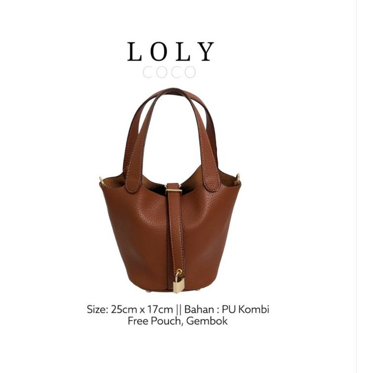 LOLY COCO - Tas Selempang PICOTIN MINI ( free Gembok kotak + Cover Bag)
