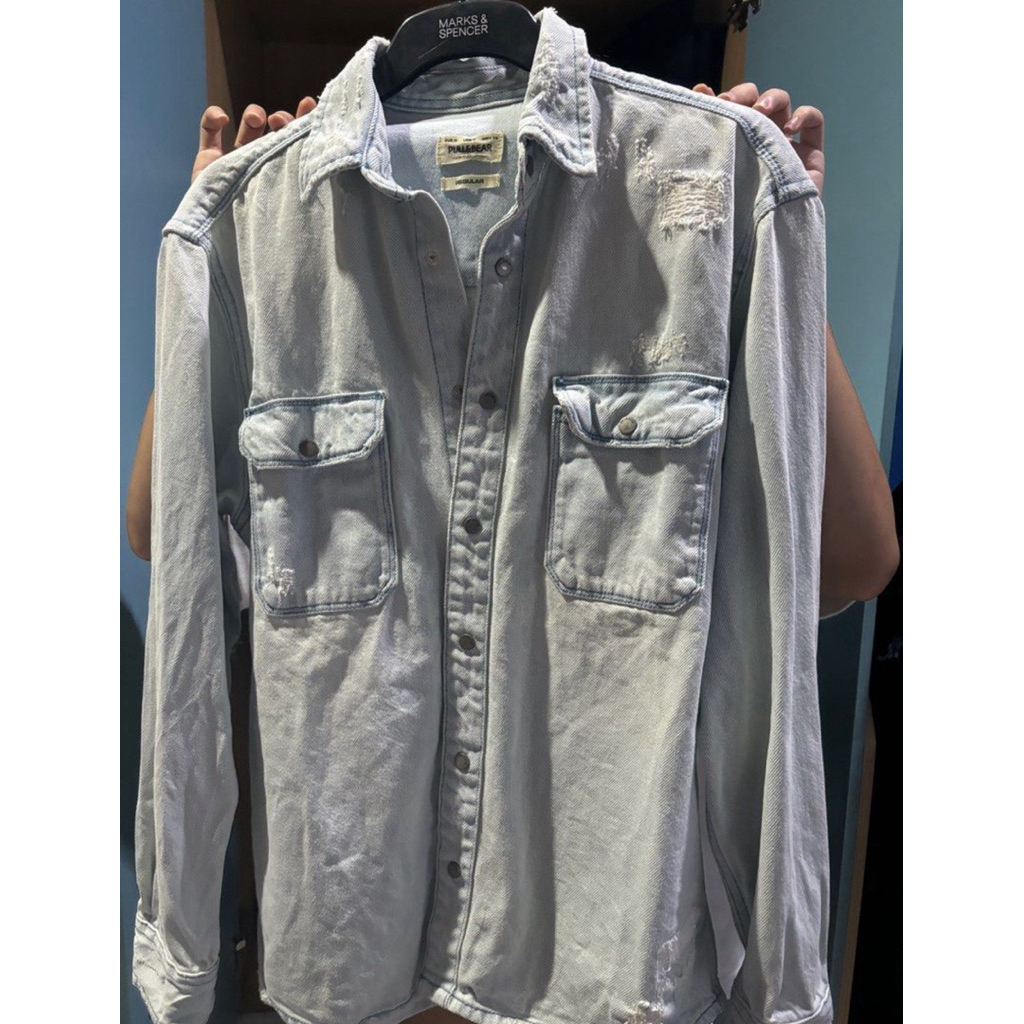 jaket denim pull and bear