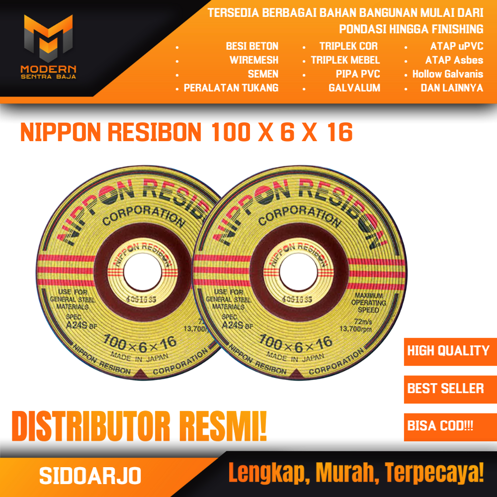 Batu Gerinda Nippon Resibon 4 Inch