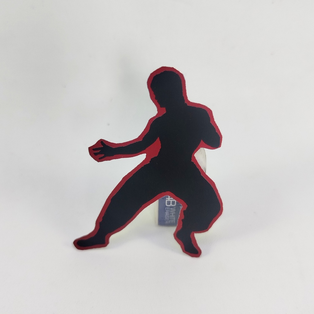 

Sticker hologram Bayangan Kuda kuda Kung Fu Bruce Lee Untuk hp laptop motor helm dll