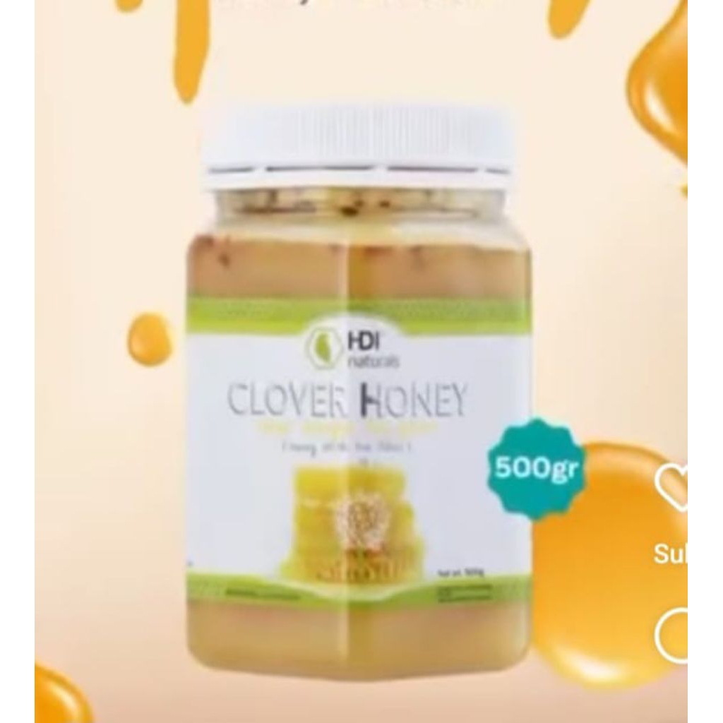 

clover honey 500gr exp 2029 original free sendok kayu
