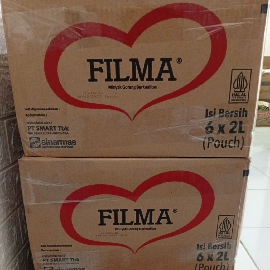 

Filma minyak goreng 2 liter isi 6 pouch