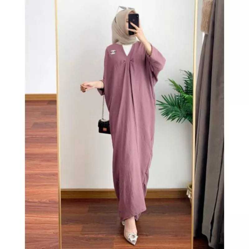 Kaftan satin silk premium / long dress kaftan / inner kaftan jumbo ( kaftan only ) / fashion wanita 