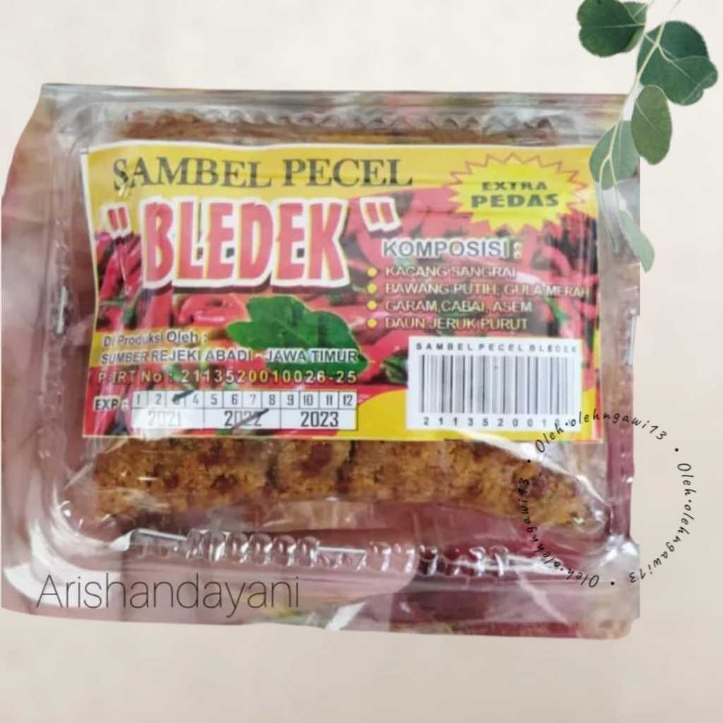 

Sambel Pecel Ngawi BLEDEK, Sambel Khas Ngawi, Sambal Kacang BLEDEK , OLEH OLEH NGAWI