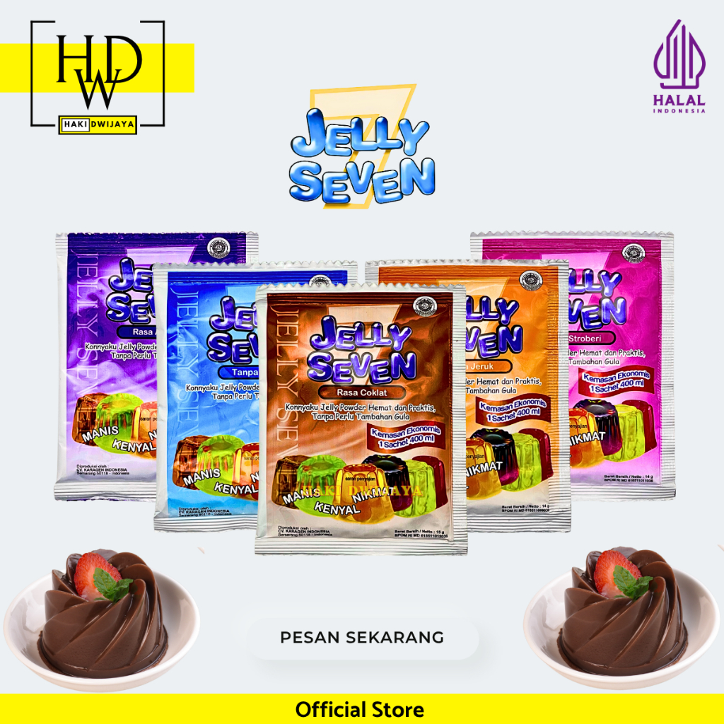

[ECERAN] Jelly Seven Ekonomis Bubuk Jelly Serbaguna Cocok untuk Dessert & Usaha