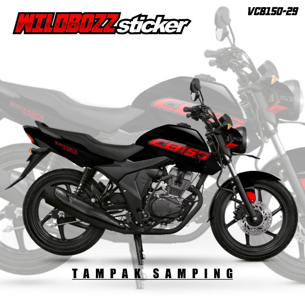 decal Cb 150 VERZA full body keren (vcb150-29) -wildbozz-