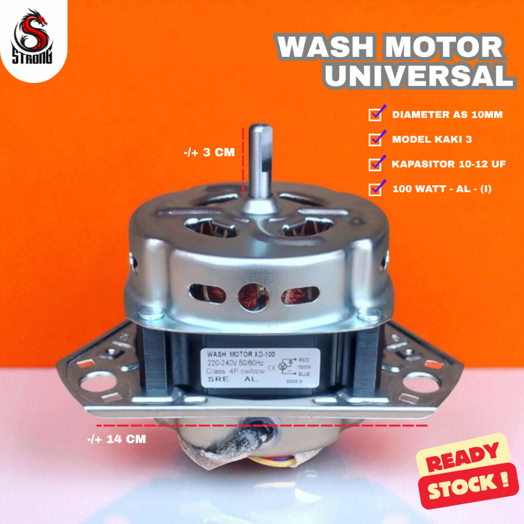 STRONG Dinamo Mesin Cuci Mini Portable Tipe AWM 451A/Motor Pencuci 1 Tabung/Washing Machine Portable