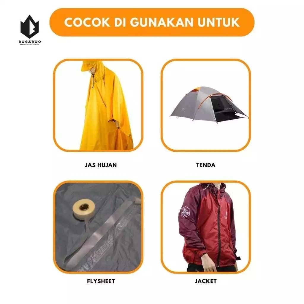 Seam seal tape waterproof BEAMIS - sealer kain - jas hujan - seal jaket waterproof - penutup jahitan