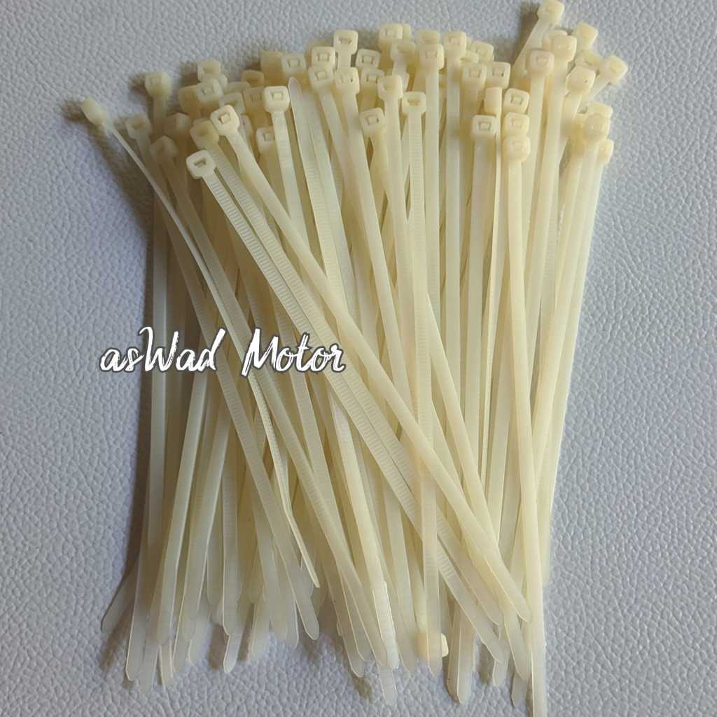 

Kabel Ties Nylon 3,5X15CM 100pcs Putih Cable Tie Serbaguna Tis Tali Insulock Universal