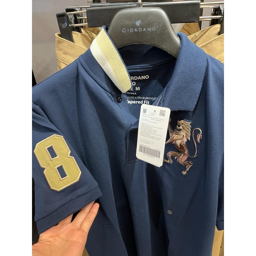 GIORDANO POLO LION 3D MEN'S ORIGINAL  | GIORDANO POLO LION 3D PRIA ORIGINAL