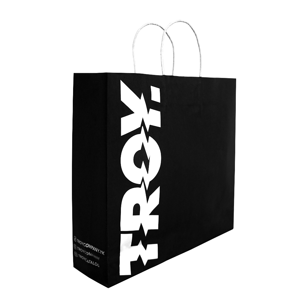 Troy Company Paper Bag Gift Bag Black - Tas Hadiah Tas Souvenir Hitam PBG 3184