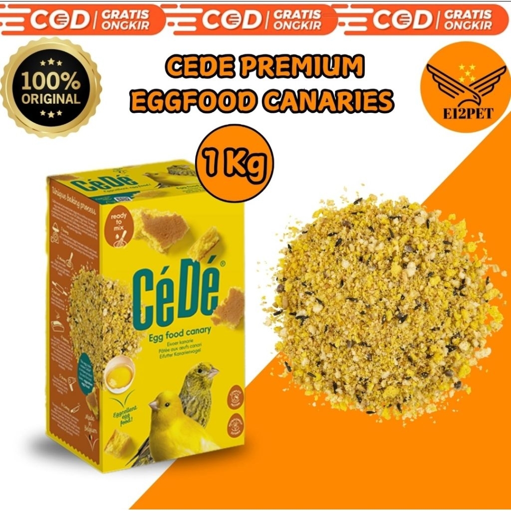 Cede Premium Eggfood Canaries 1kg Makanan Burung Eggfood Import Cede Kenari 1 kg