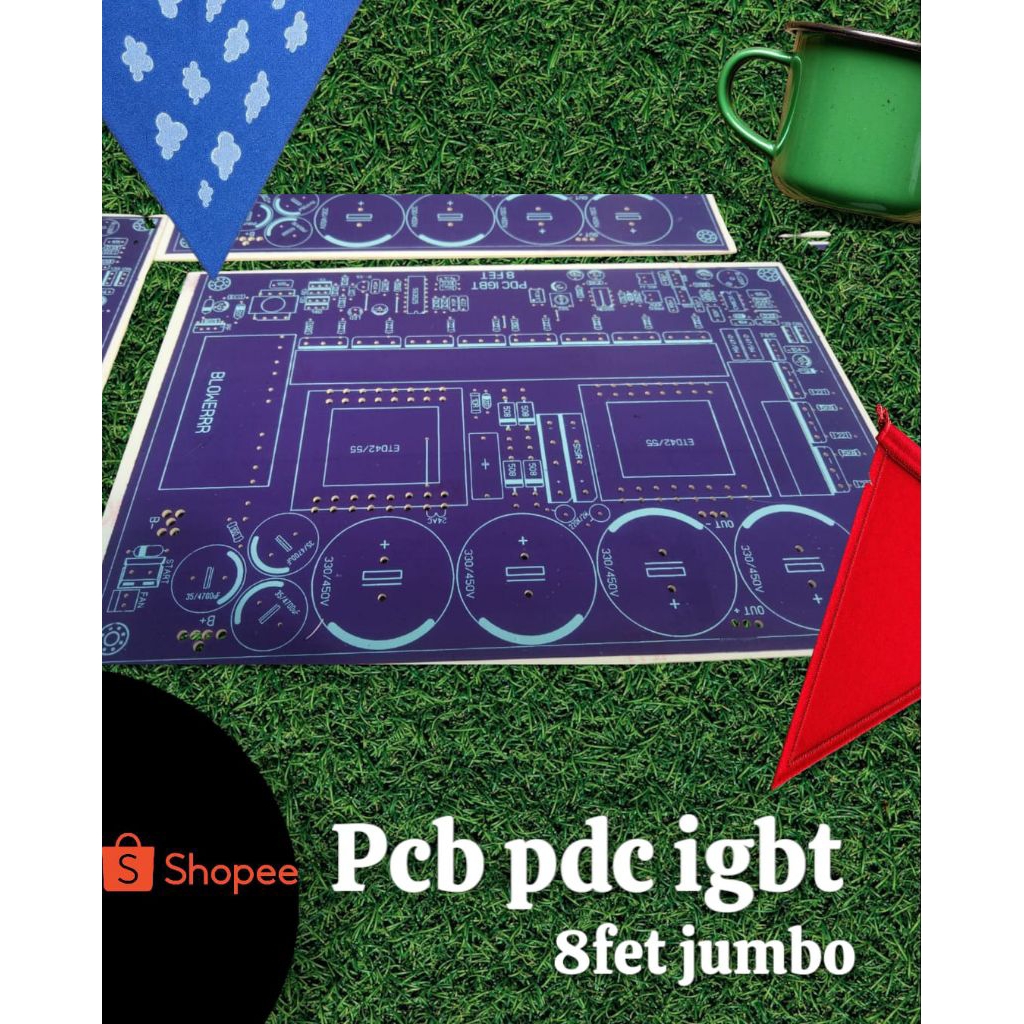PCB PDC IGBT 8/14FET  lengkap pwm dan driver baca deskripsi