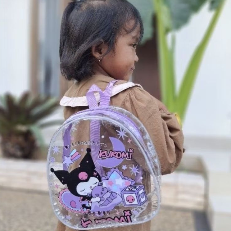 

CLEAR BAG TAS ULANG TAHUN SWIM BAG TAS RANSEL TELUR MIKA BENING READY