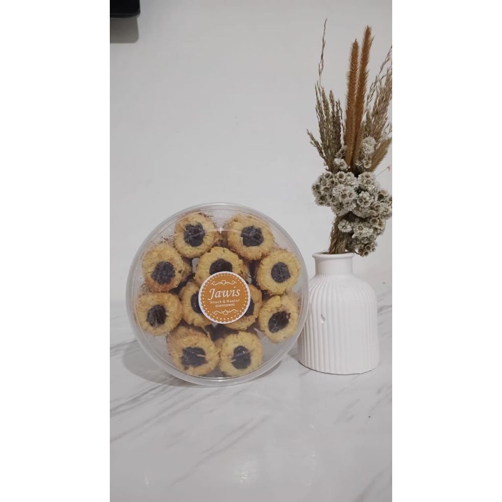 

TERLENGKAP || Kue kering Nastar Thumbrint coklat 250gr