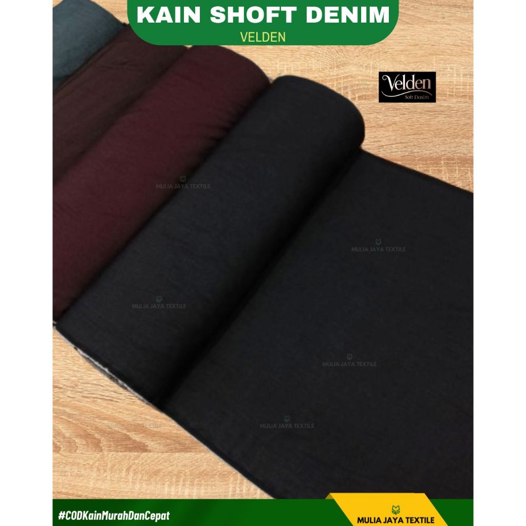 Kain Soft Denim Lembut Kasual Velden Soft Denim VTD