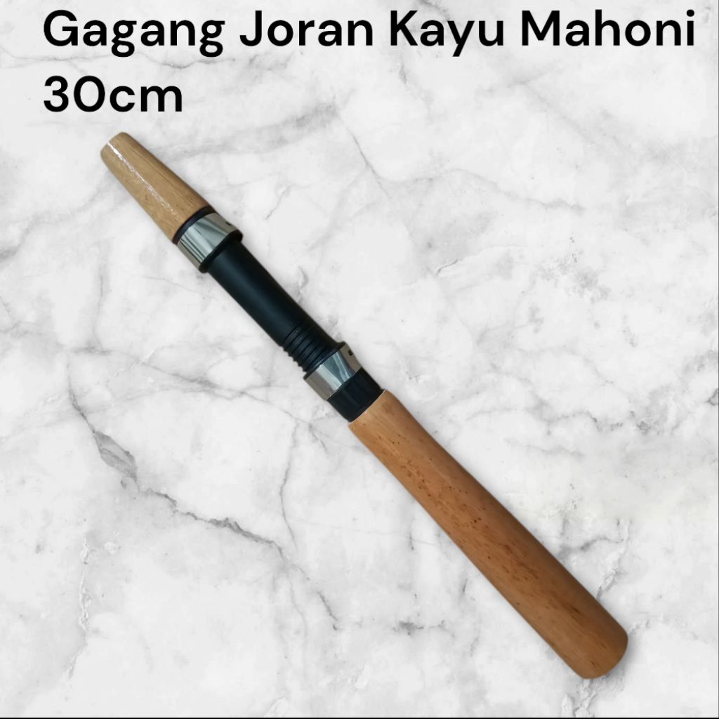 Gagang joran pancing kayu mahoni 30cm