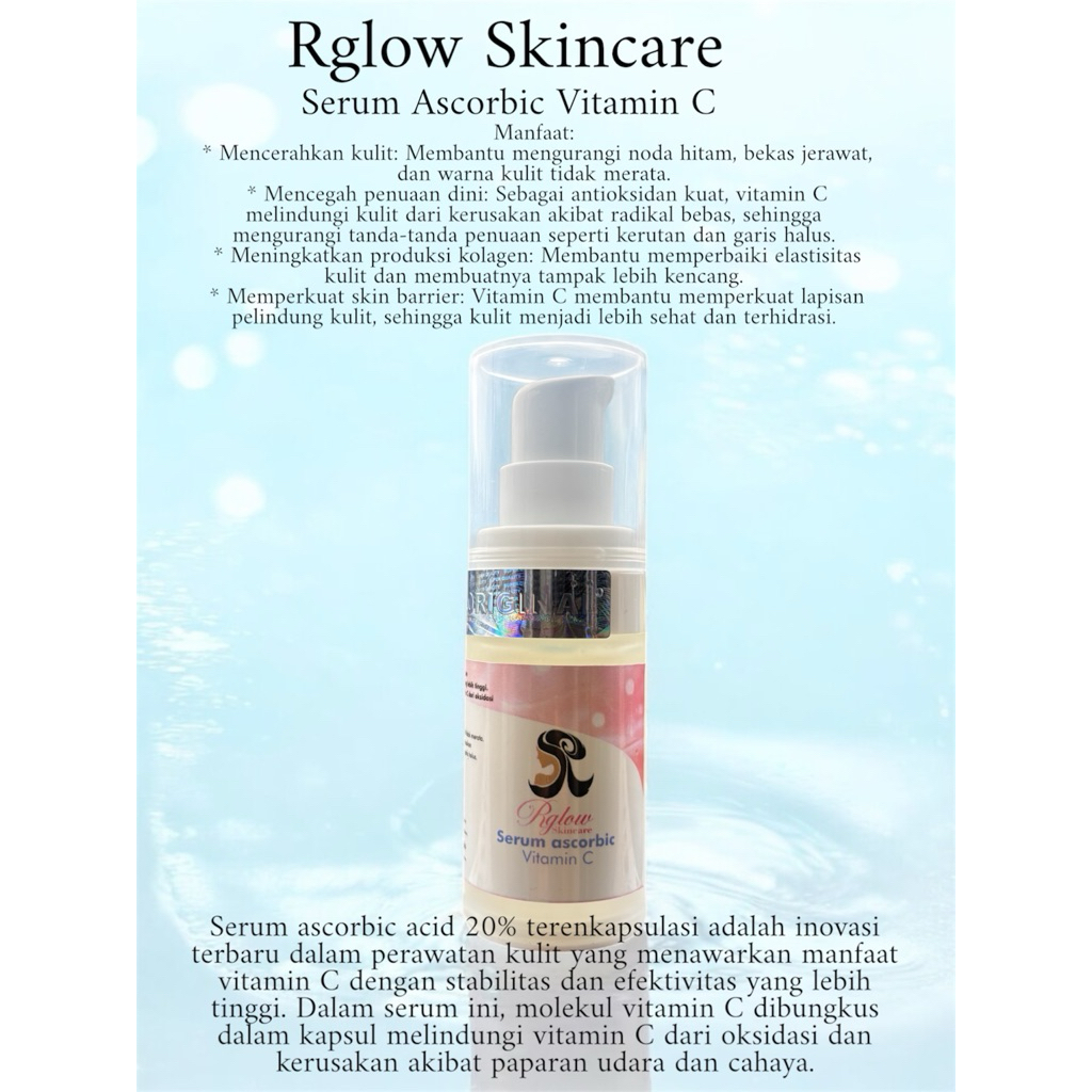 Rglow Skincare Serum ascorbic vit c