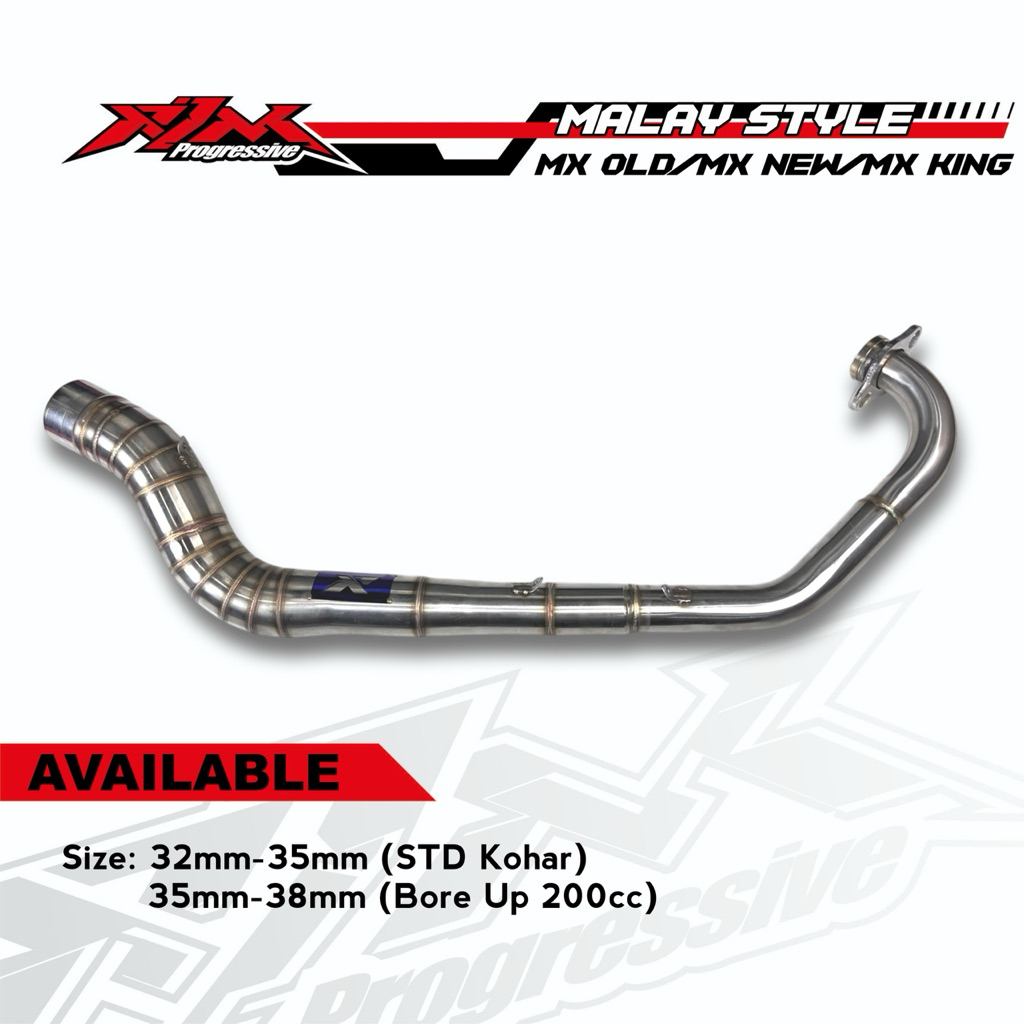 Leheran header leher Mx king Mx old njmx model Malaysia inlet 50mm 51mm original rjm muffler