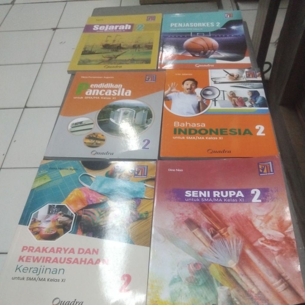 PAKET SEJARAH,PENJASORKES,PANCASILA,BAHASA INDONESIA,PRAKARYA,SENI RUPA UNTUK SNA / MA KELAS XI/11/2