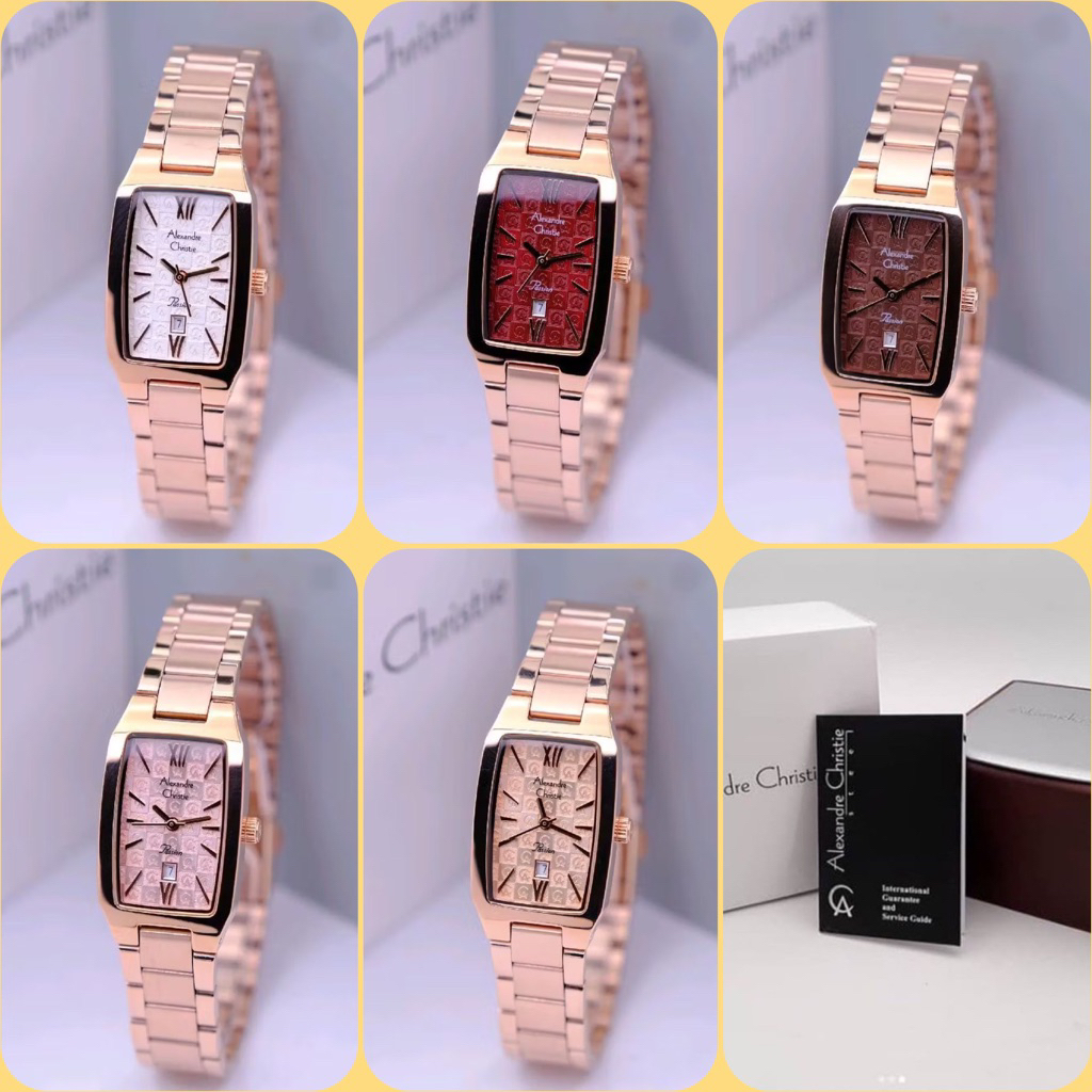 JAM TANGAN ALEXANDRE CHRISTIE WANITA AC 2455 LD / AC 2455 / 2455 ORIGINAL STAINLESS STEEL GARANSI