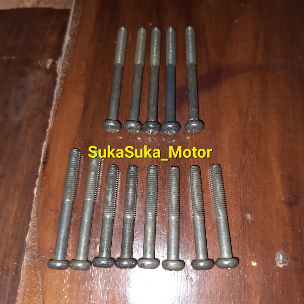Baut Crankcase Krengkes Tengah Set Rx King Rxking Bagian Dalam  Original Nos | 98507-06065