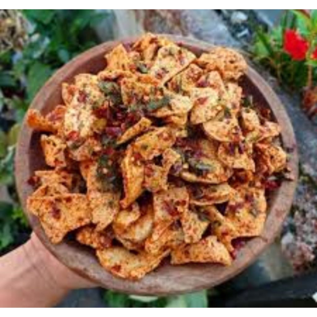 

Basreng pedas daun jeruk/makanan kering/camilan/makanan ringan/Snack