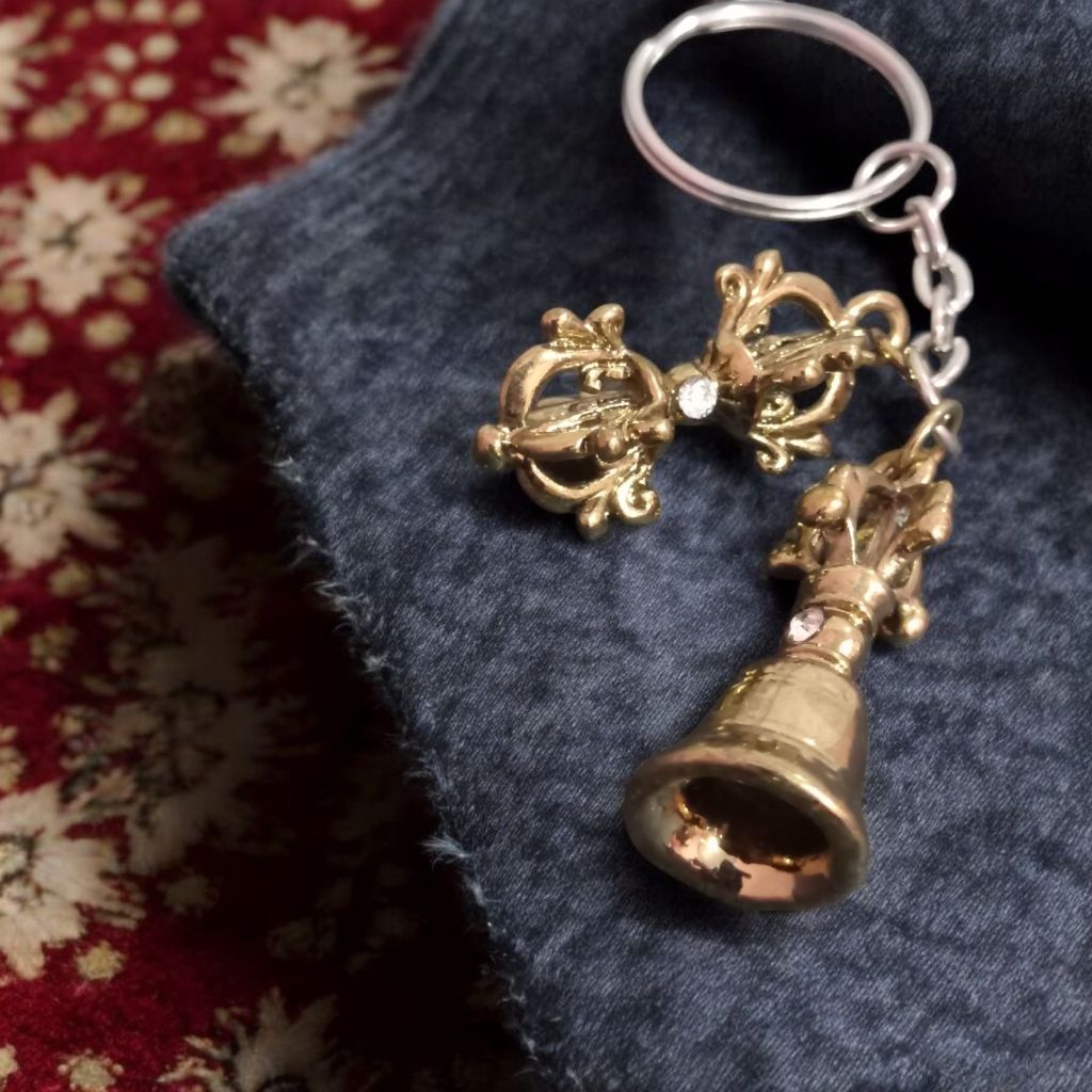 gantungan kunci tibetan vajra genta dorje bell