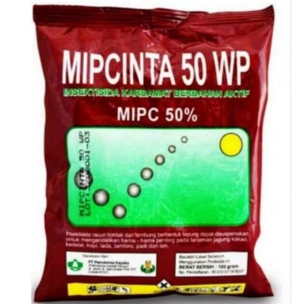 Mipcinta 50 WP 100 gram Obat hama semut yang mengganggu dirumah, hama Belalang dan kutu daun, pada t