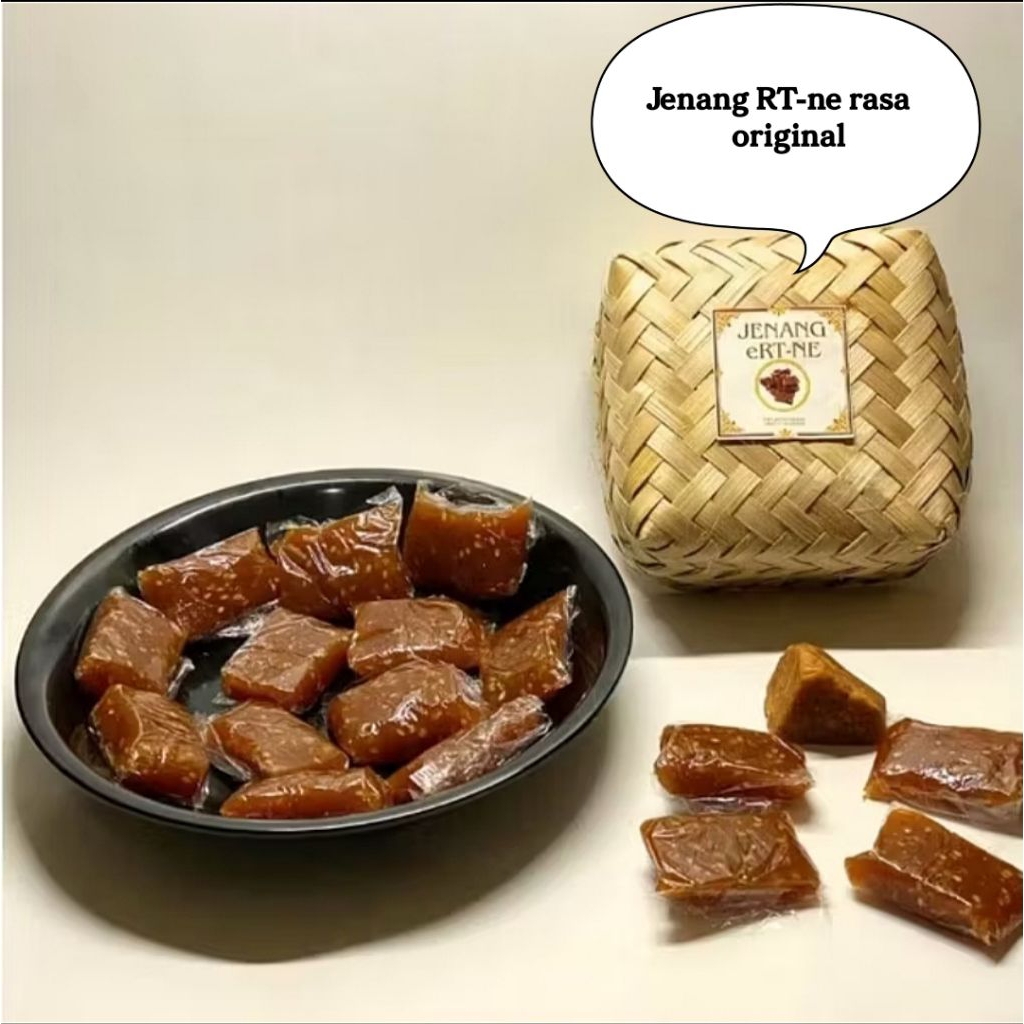 

Jenang RT-ne Jenang Ketan Asli, Packing Besek Isi 15 Pcs Real Taste