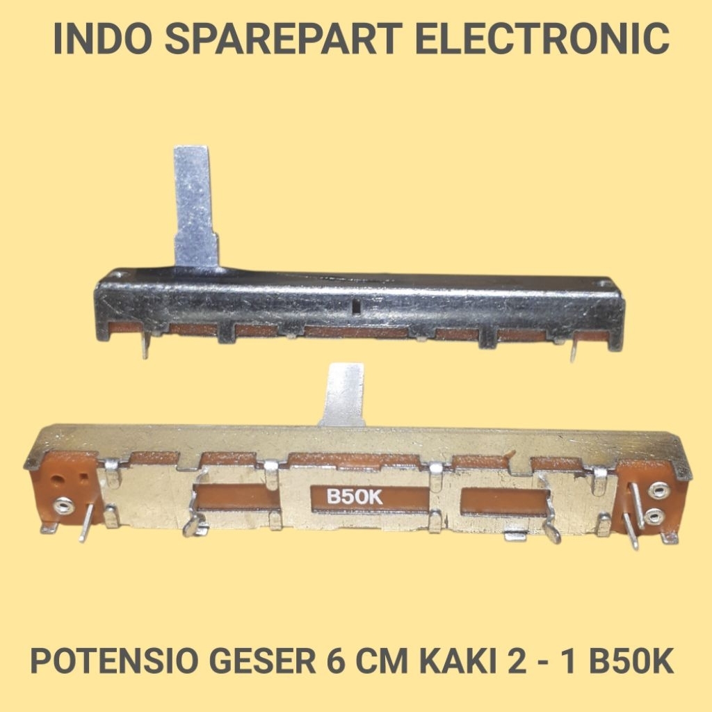 POTENSIO GESER 6 CM KAKI 2 - 1 B50K