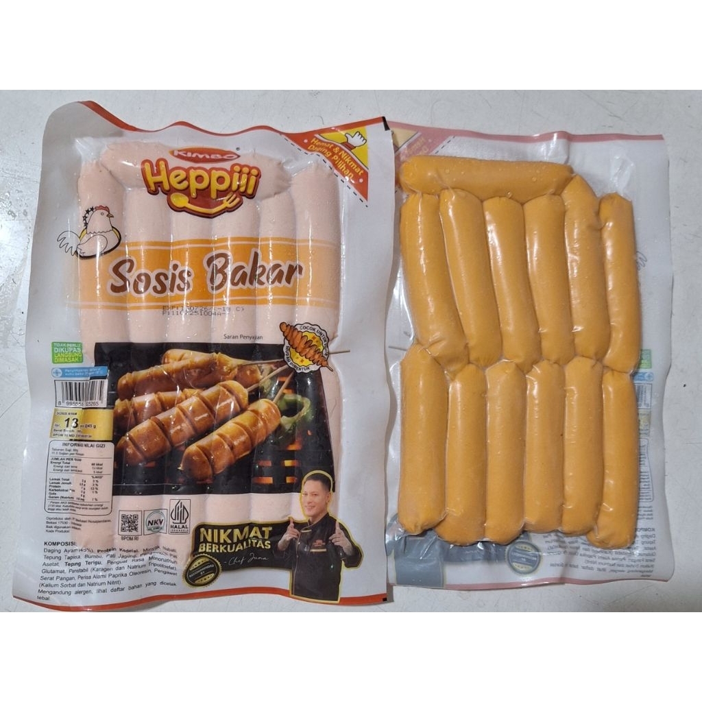 

KIMBO HEPPII SOSBAK AYAM MINI 12+1 batang 585gr