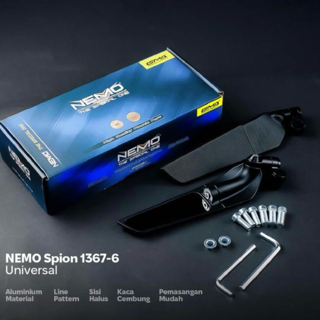 Spion Nemo Winglet tipe 1367-6 Model Rizoma Universal untuk semua motor Suzuki Yamaha Honda Beat Gen