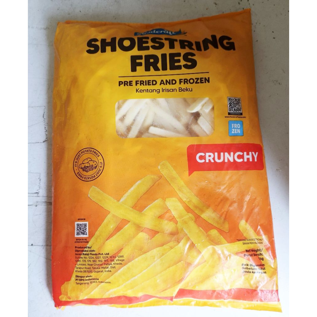 

FOODCRAFT Kentang crincle fries kentang irisan beku 1kg