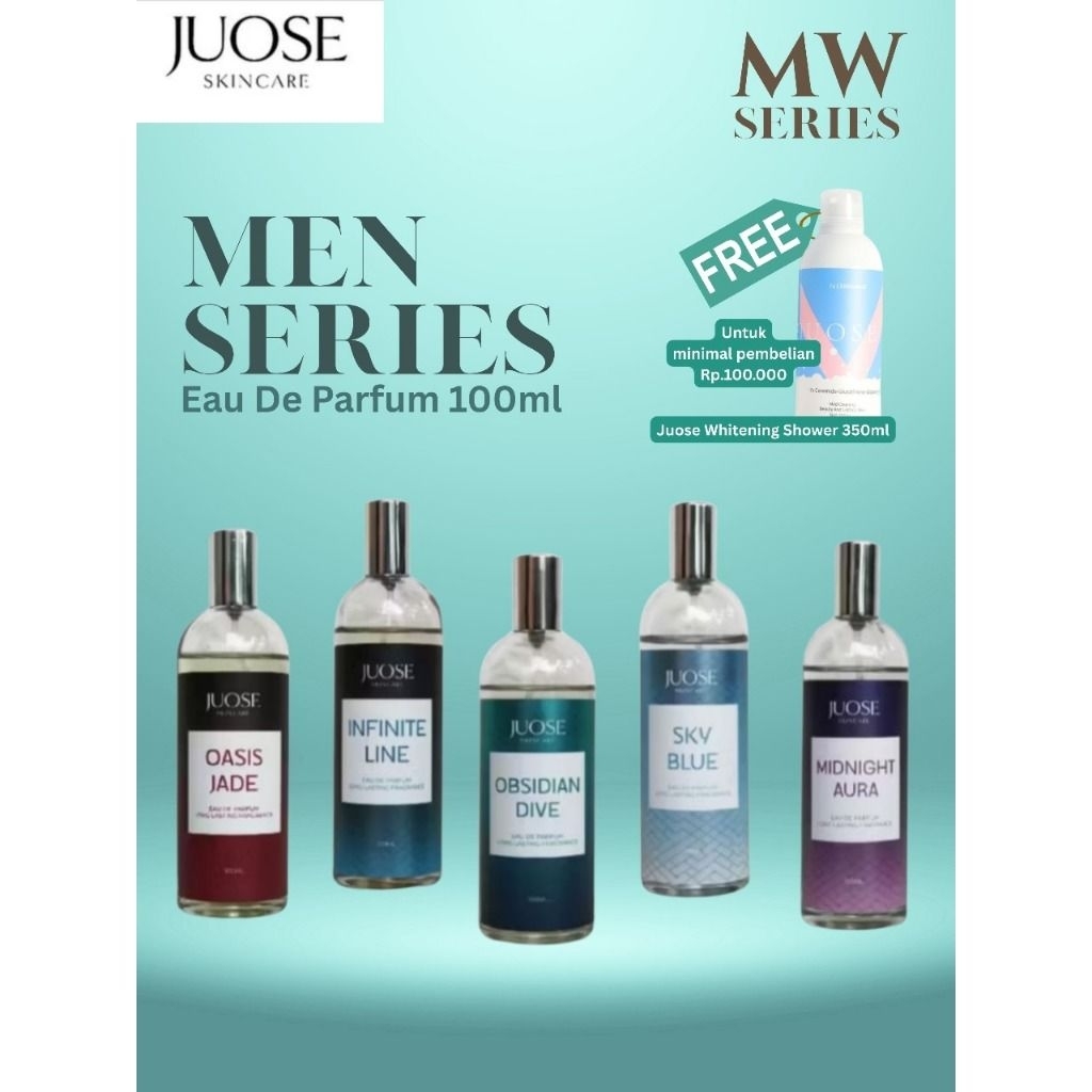 MBAPPE x Juose Skincare Parfum Pria Juose EDP MW Men Series Eau De Parfum Tahan Lama 100Ml