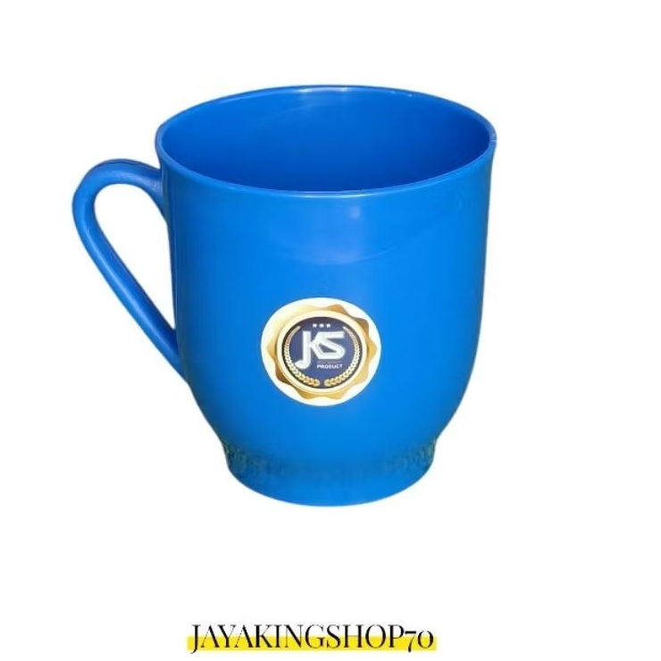 GELAS CANGKIR PLASTIK 6 PCS BPA FREE WARNA BIRU