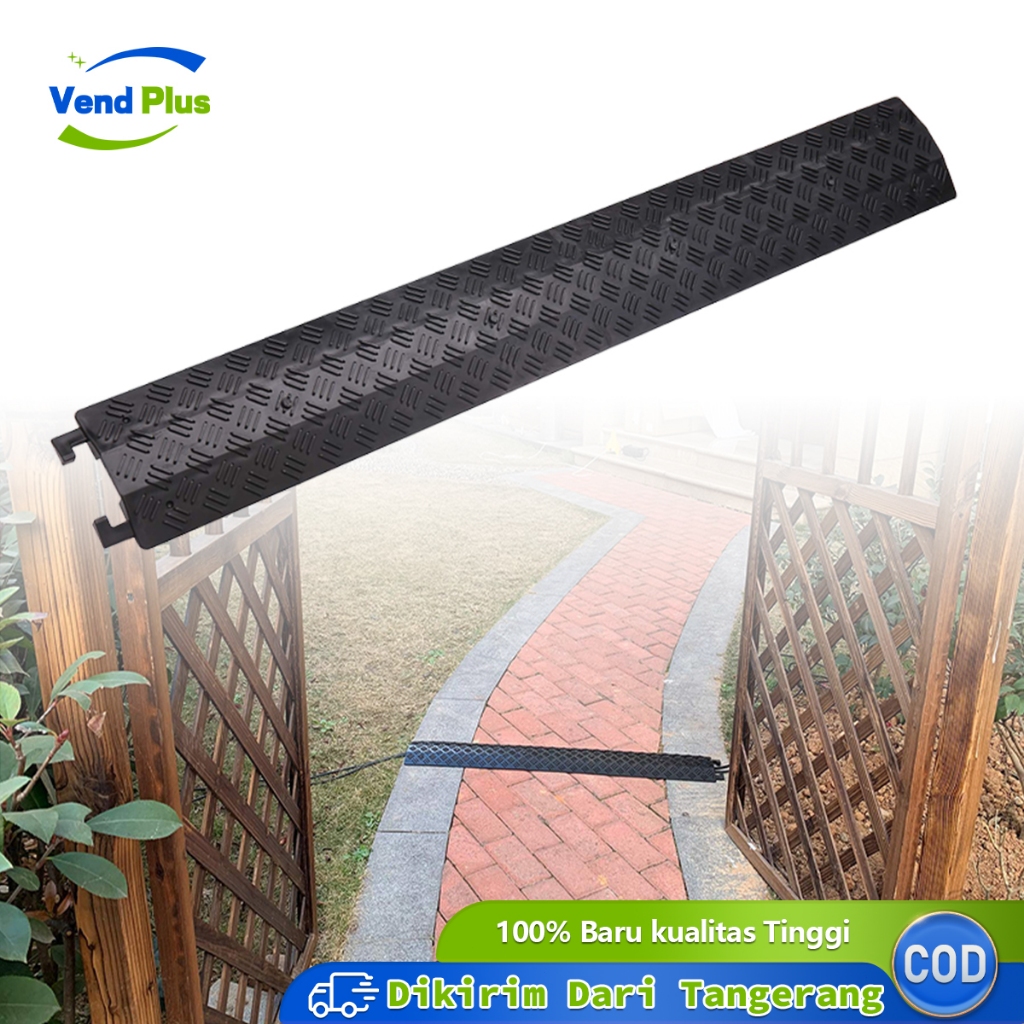 1meter Kabel Duct Lantai Hitam Penutup Kabel Lantai Floor Cable Duct Kabel Cable Organizer