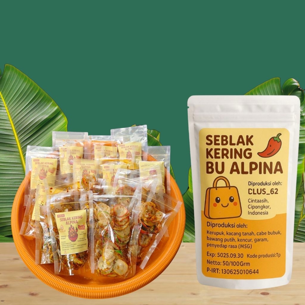 

Sebring Bumbu Kacang Pedas-Seblak Kering Bumbu Kacang Krispy 200 Grm