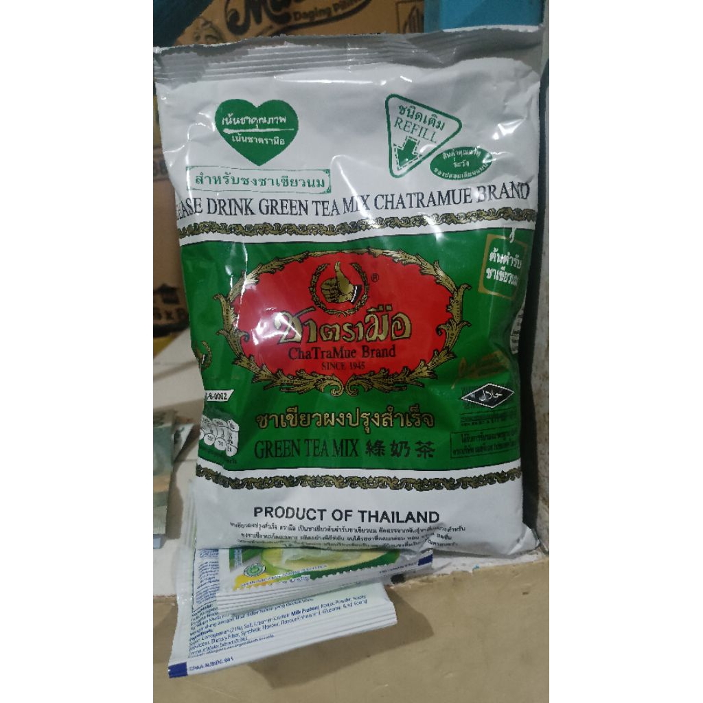

Thai Green Tea Chatramue Teh Hijau Kemasan Pack 200 gram