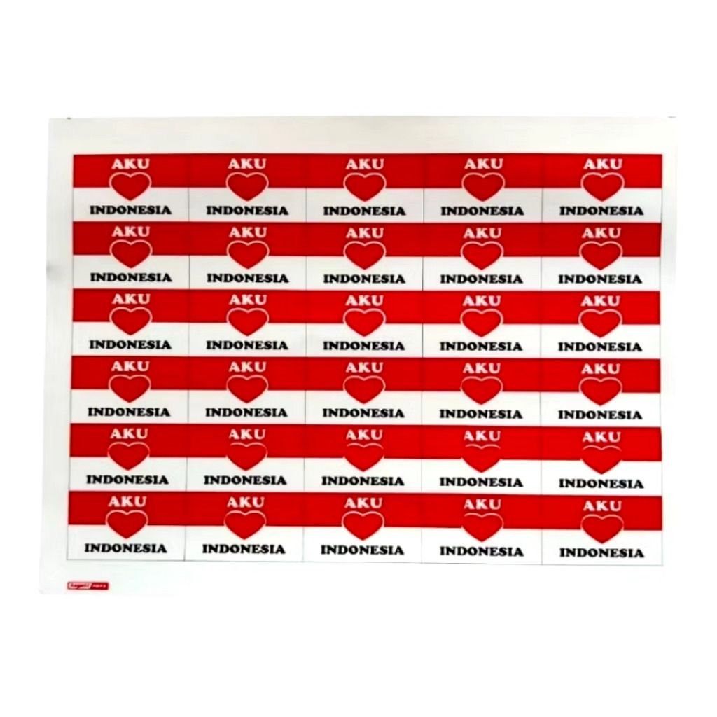 

ISI 30 pcs STIKER PIPI BENDERA MERAH PUTIH