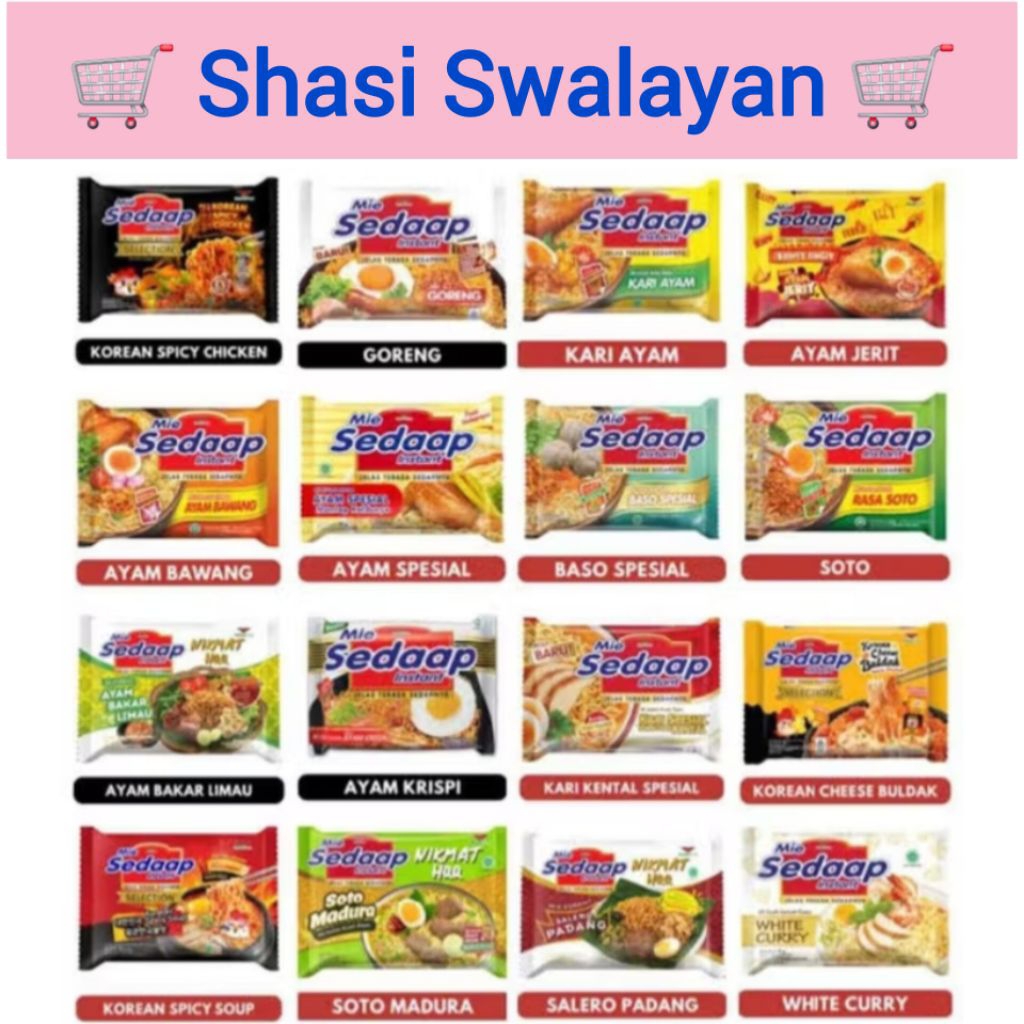 

MI SEDAP Mie Instan 1 Pcs
