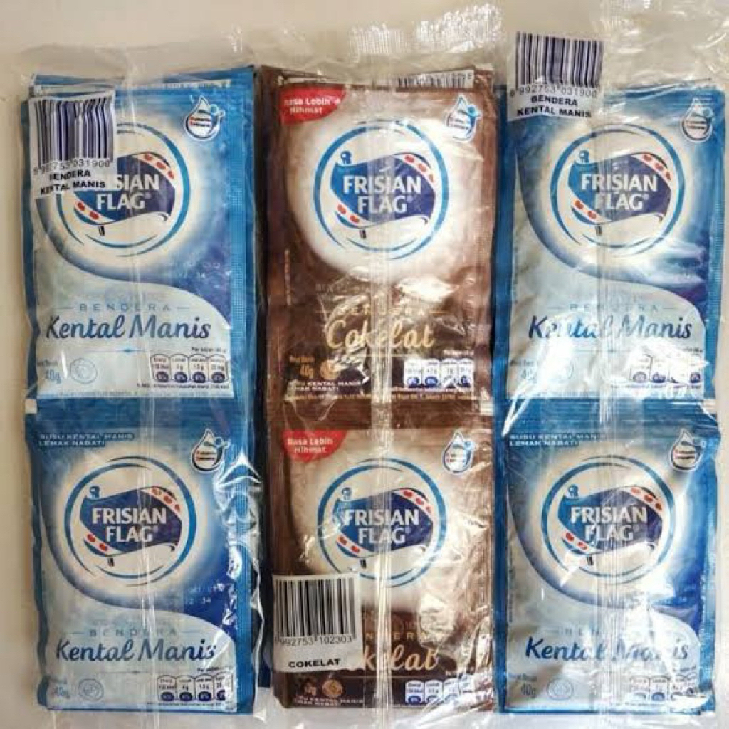 

susu bendera frisian flag sachet renceng isi 6pcs