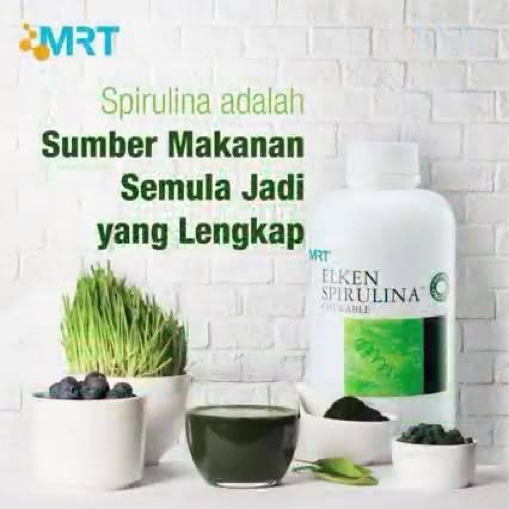 Elken Spirulina 3000 Tablet ORIGINAL 100% Exp 2027