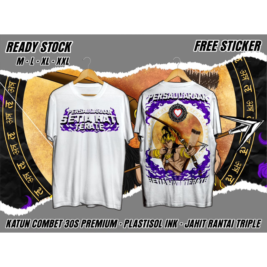 Kaos psht ready warna putih dan hitam