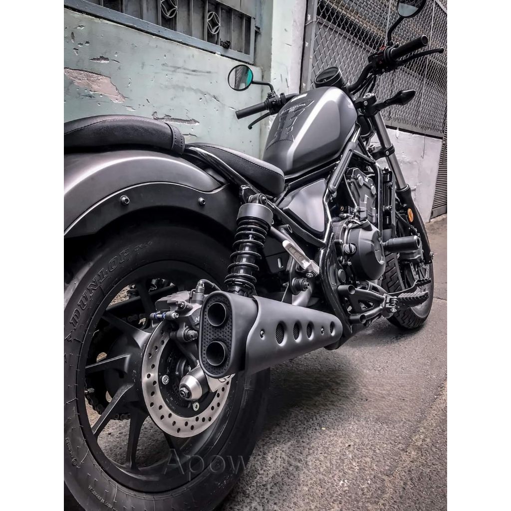 KNALPOT HONDA REBEL500 black