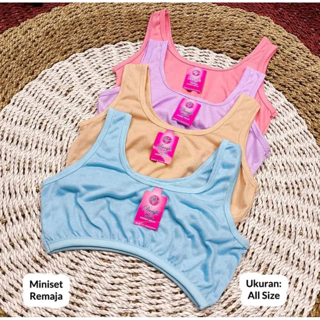 Miniset Anak Perempuan Miniset Remaja Miniset BRA Model Polos Size All Size